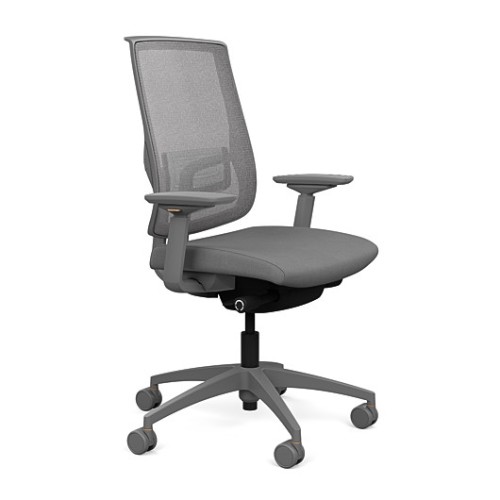 Office chair on castors - Focus 2.0 from SitOnIt, silver color-3