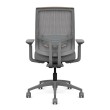 Office chair on castors - Focus 2.0 from SitOnIt, silver color-2