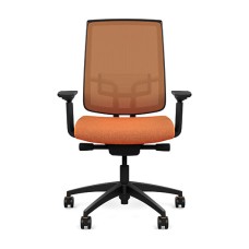 Office chair on castors - Focus 2.0 from SitOnIt, orange color