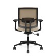 Focus 2.0 executive chair by SitOnIt with medium back, back material - mesh, seat - beige fabric, black frame, on wheels-2