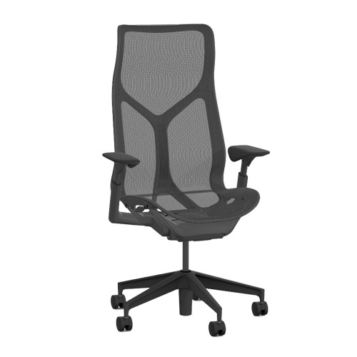 Cosm - office chair, on casters, high back, gray, 84503-2