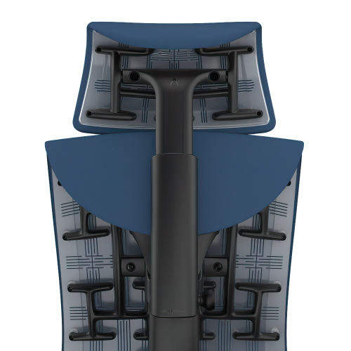 Embody Chair Headrest, Azure Color, Medley Fabric