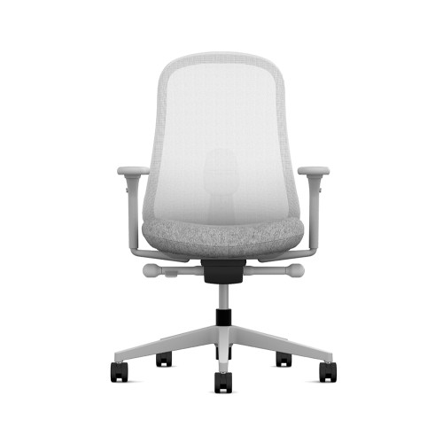 Lino - office chair on casters, base - gray, gray fabric, 1ZGF88-1