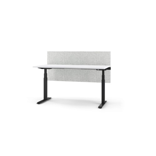 Office table Active desk on a metal base, dark color, height adjustable