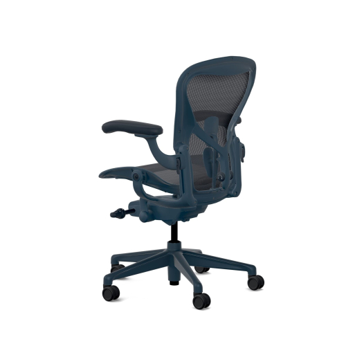 Herman Miller Aeron - Office Chair, Size B, Color Blue, Steel Base With Polyamide Castors | Home & Office-5