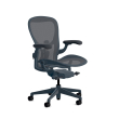 Herman Miller Aeron - Office Chair, Size C, Color Blue, Steel Base With Rubber Castors | Corporate Use-1