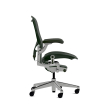 Herman Miller Aeron - Office Chair, Size C, Green Seat and Backrest, Polished Aluminum Base With Rubber Castors | Professional Appearance-2