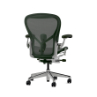 Herman Miller Aeron - Office Chair, Size C, Green Seat and Backrest, Polished Aluminum Base With Rubber Castors | Professional Appearance-3