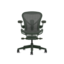 Herman Miller Aeron - Office Chair, Size A, Color Green, Steel Base With Rubber Castors | Desk Work