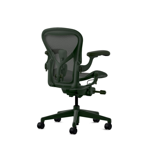 Herman Miller Aeron - Office Chair, Size A, Color Green, Steel Base With Rubber Castors | Desk Work-3
