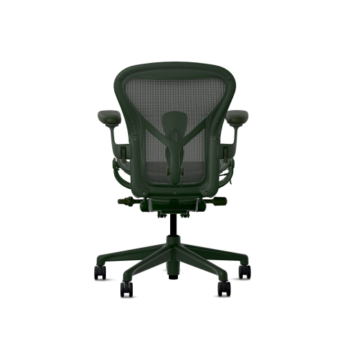 Herman Miller Aeron - Office Chair, Size A, Color Green, Steel Base With Rubber Castors | Desk Work-4