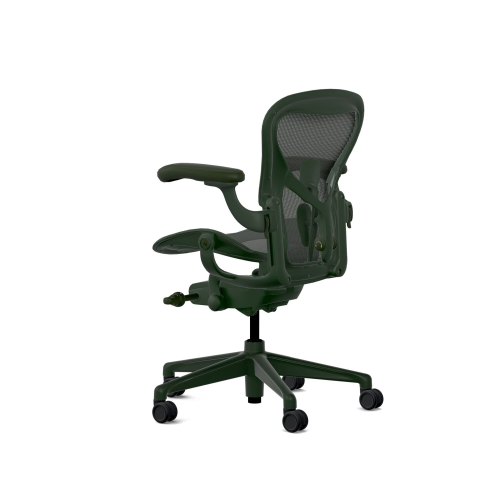 Herman Miller Aeron - Office Chair, Size A, Color Green, Steel Base With Rubber Castors | Desk Work-5