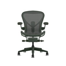 Herman Miller Aeron - Office Chair, Size B, Color Green, Steel Base With Polyamide Castors | Offices