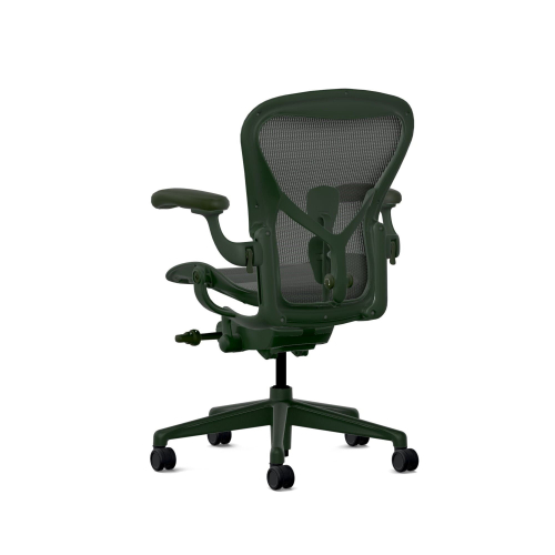 Herman Miller Aeron - Office Chair, Size B, Color Green, Steel Base With Polyamide Castors | Offices-5