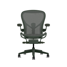 Herman Miller Aeron - Office Chair, Size C, Color Green, Steel Base With Rubber Castors | Offices
