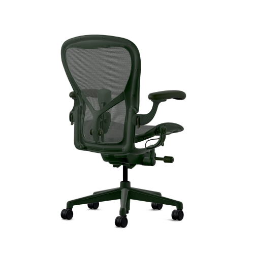 Herman Miller Aeron - Office Chair, Size C, Color Green, Steel Base With Rubber Castors | Offices-3