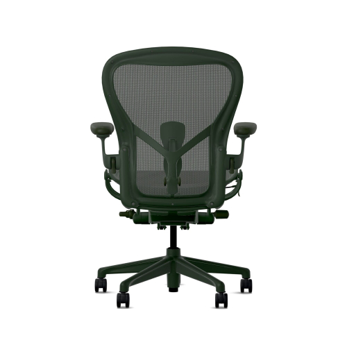 Herman Miller Aeron - Office Chair, Size C, Color Green, Steel Base With Rubber Castors | Offices-4