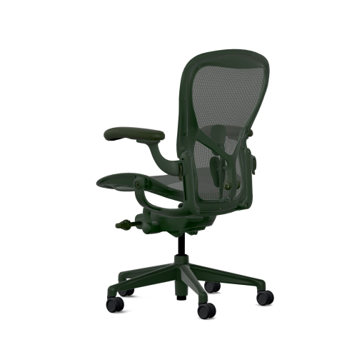 Herman Miller Aeron - Office Chair, Size C, Color Green, Steel Base With Rubber Castors | Offices-5