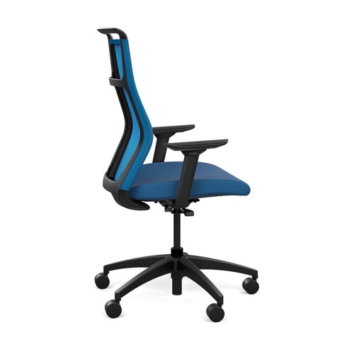Office chairs on castors Hexy from SitOnIt, blue color-2