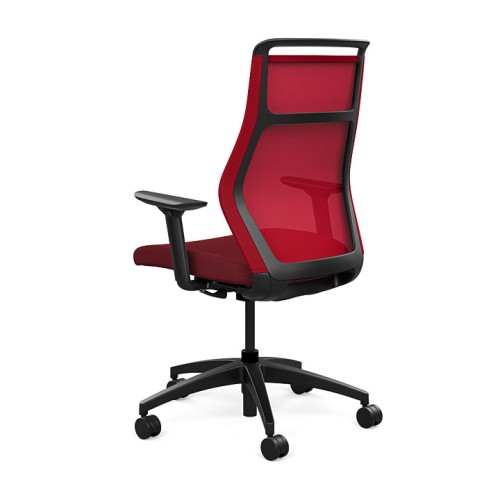 Office chairs on castors Hexy from SitOnIt, dark red color-2