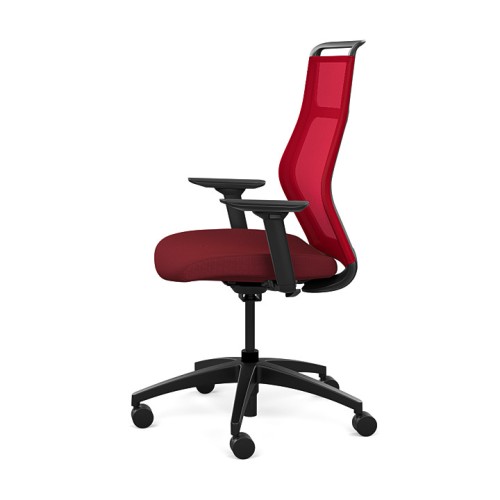 Office chairs on castors Hexy from SitOnIt, dark red color-1