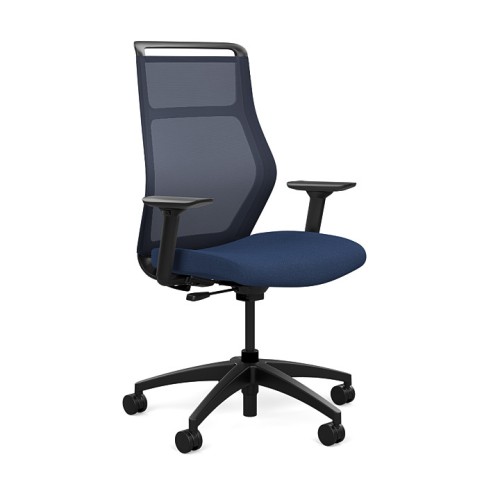 Office chairs on castors Hexy from SitOnIt, dark blue color-4