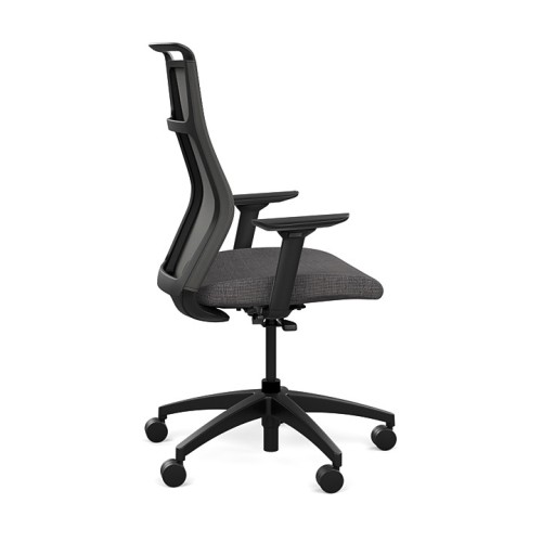 Office chairs on castors Hexy from SitOnIt, dark grey-3
