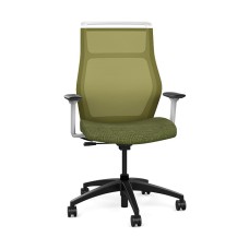 Office chairs on castors Hexy from SitOnIt, dark green color