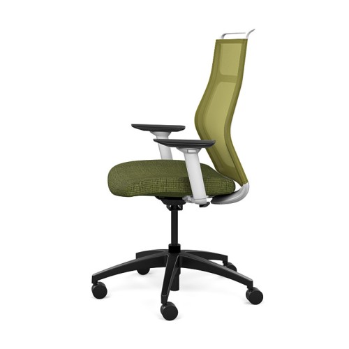 Office chairs on castors Hexy from SitOnIt, dark green color-1