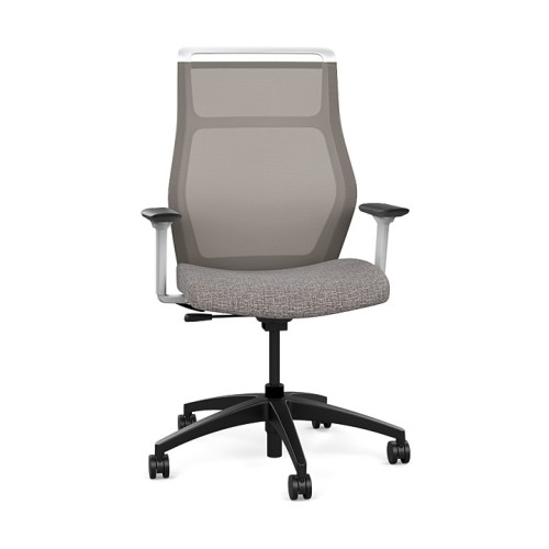 Office chairs on castors Hexy from SitOnIt, light grey color