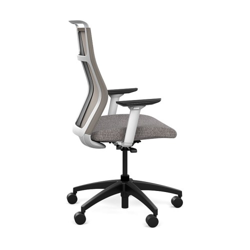 Office chairs on castors Hexy from SitOnIt, light grey color-3