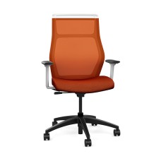 Office chairs on castors Hexy from SitOnIt, orange color