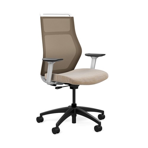 Office chairs on castors Hexy from SitOnIt, beige color-4