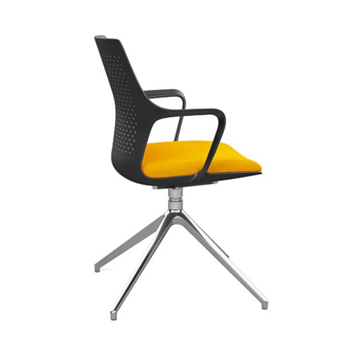 Ioniq guest chair by SitOnIt with yellow upholstery-1