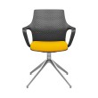 Ioniq guest chair by SitOnIt with yellow upholstery-4