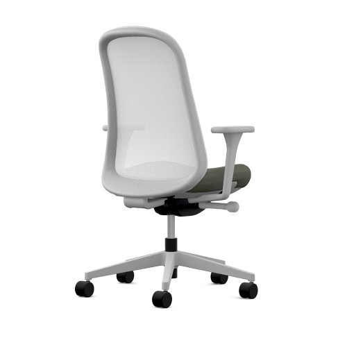 Lino - office chair on casters, green upholstery, on casters, ZGF45-2