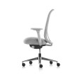 Lino - office chair, on castors, seat and back - white-1