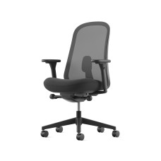 Lino - office chair, on castors, graphite color