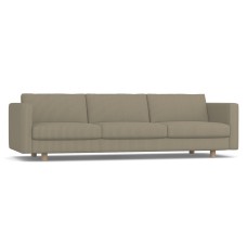 Lispenard - living room sofa with seat height 43 cm, fabric - light green, 59P07