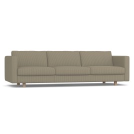 Lispenard - living room sofa with seat height 43 cm, fabric - light green, 59P07