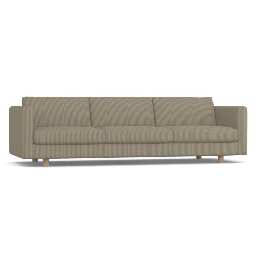 Lispenard - living room sofa with seat height 43 cm, fabric - light green, 59P07