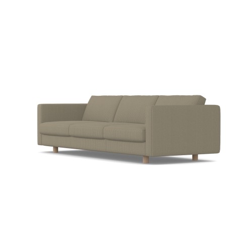 Lispenard - living room sofa with seat height 43 cm, fabric - light green, 59P07-6