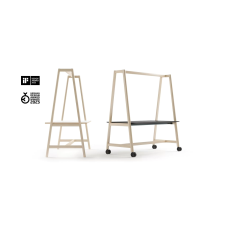 Multifunctional table NOVA Wood Multipurpose from Narbutas in sandy ash color with dimensions 152x90x190 cm