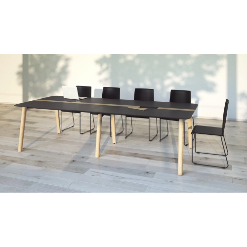 Multifunctional table NOVA Wood from Narbutas ash stained light grey with dimensions 280x120x74 cm-4