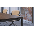 Conference table NOVA by Narbutas in sand ash colour with dimensions 140x164x64 cm-3