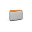 SitOnIt Nano Diamond Modular Lounge Ottoman in Grey-Orange-4