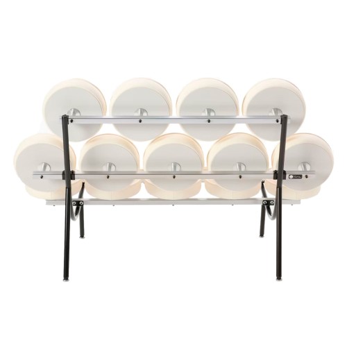 Nelson Marshmallow Sofa - Living Room Sofa, Leather - White, NX01-3