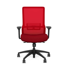 Novo Chair Highback Mesh Black Frame Red color Mao from SitOnIt
