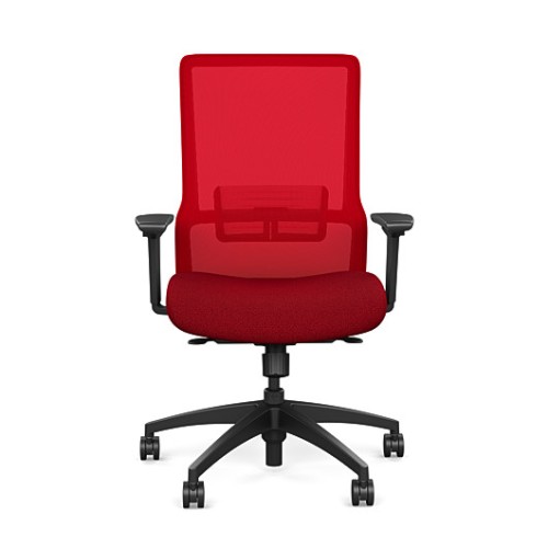 Novo Chair Highback Mesh Black Frame Red color Mao from SitOnIt
