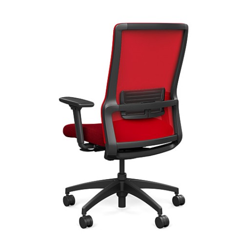 Novo Chair Highback Mesh Black Frame Red color Mao from SitOnIt-3